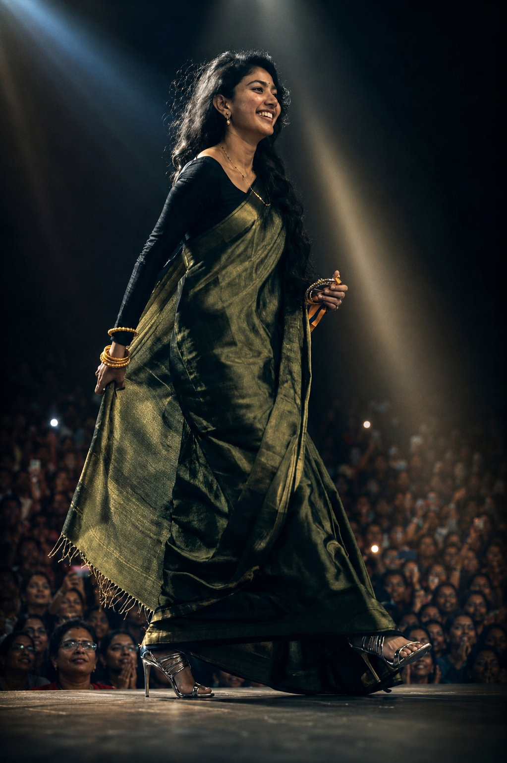 Sai Pallavi on stage — the storm arrives
