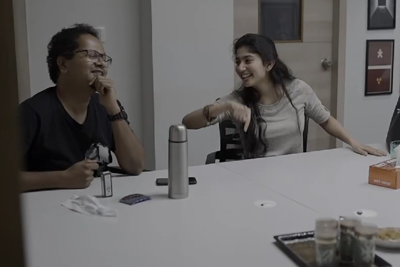 Sai Pallavi during her Kannada dubbing