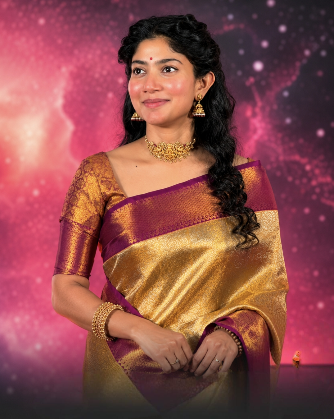 Sai Pallavi at the Ramayana Pradham Sankalpa, Bharat Mandapam